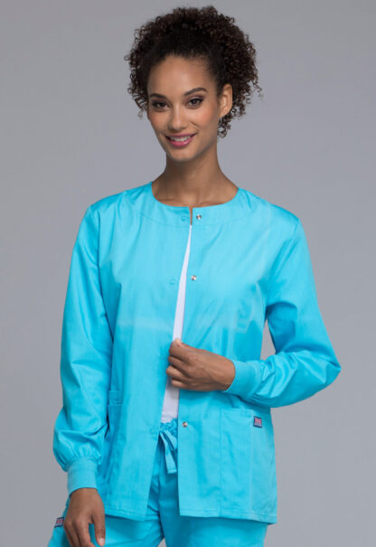 4350 Originals Snap Front Warm-Up Jacket Turquoise