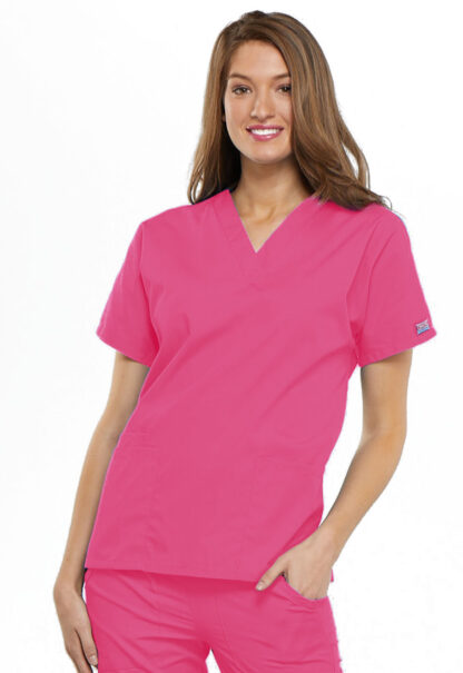 4700 Originals V-Neck Top Hot Pink