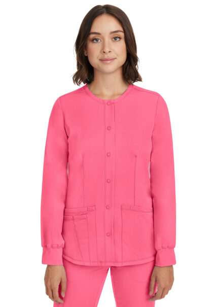 5500 HH Works Megan Snap Front Jacket Hot Pink