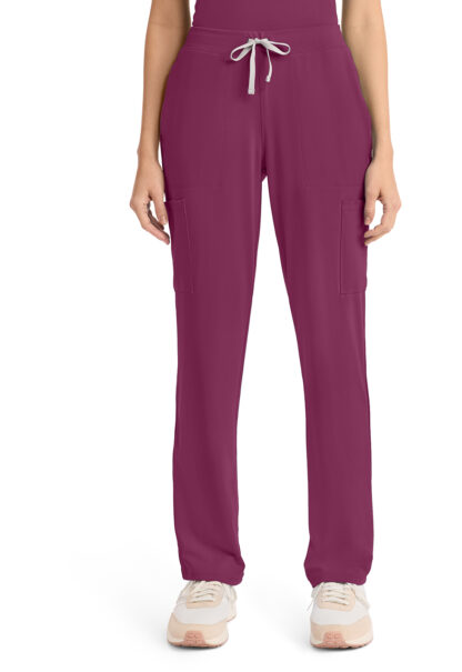 CK096 Achieve 5-Pocket Straight Leg Pant Wine