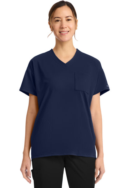 CK863 Achieve 3-Pocket Tuck-In Top Navy