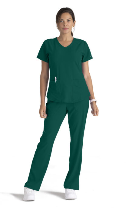 SK101 Skechers Breeze V-Neck Top Hunter