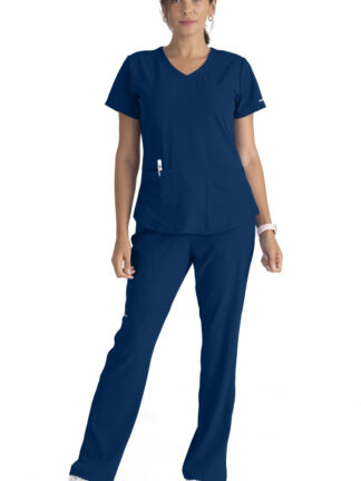 SK101 Skechers Breeze V-Neck Top Navy