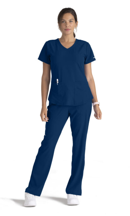 SK101 Skechers Breeze V-Neck Top Navy
