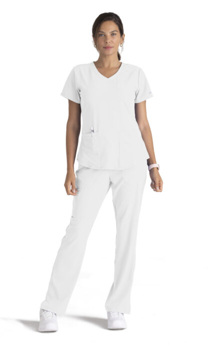 SK101 Skechers Breeze V-Neck Top White