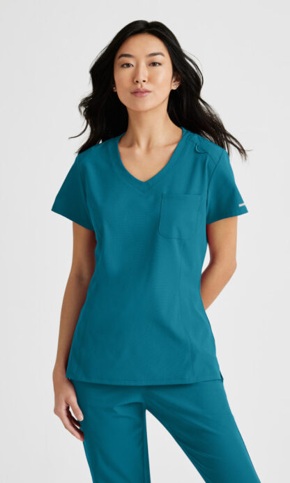 SKT147 Skechers Dignity Tuck-In Top Caribbean Blue