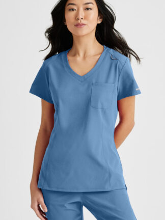 SKT147 Skechers Dignity Tuck-In Top Ceil Blue