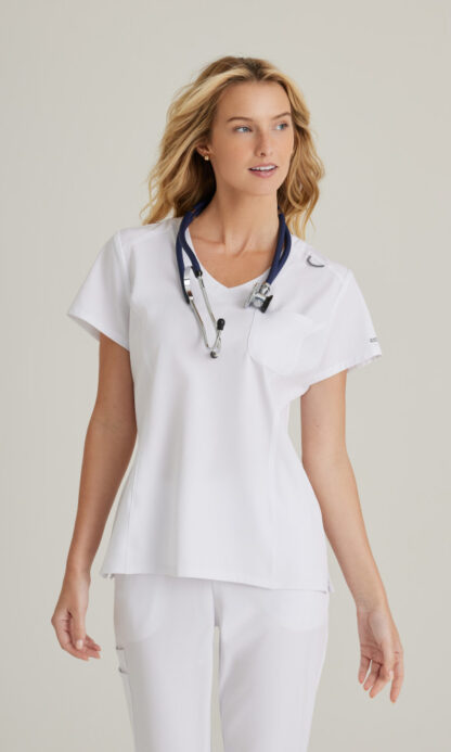 SKT147 Skechers Dignity Tuck-In Top White