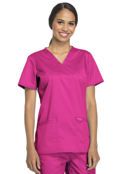 WW620 Revolution V-Neck Top Hot Pink