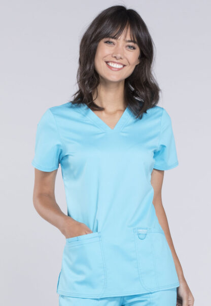 WW620 Revolution V-Neck Top Turquoise