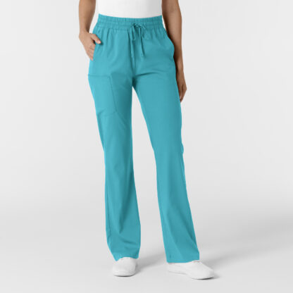 5251 Boundless Drawstring Bootcut Pant Teal Blue