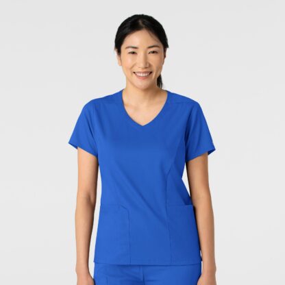 6251 Boundless 2-Pocket V-Neck Top Royal