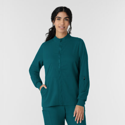 8151 Boundless Zipper Warm-Up Jacket Caribbean Blue