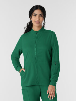 8151 Boundless Zipper Warm-Up Jacket Hunter