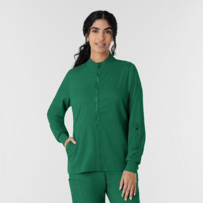 8151 Boundless Zipper Warm-Up Jacket Hunter