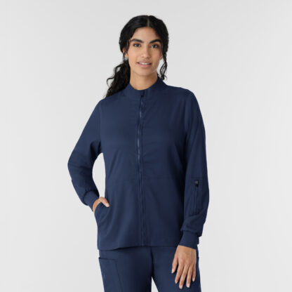 8151 Boundless Zipper Warm-Up Jacket Navy