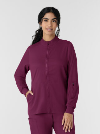 8151 Boundless Zipper Warm-Up Jacket Wine