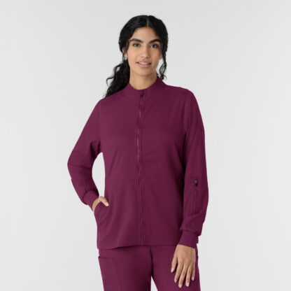 8151 Boundless Zipper Warm-Up Jacket Wine