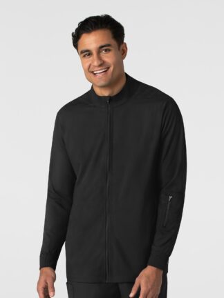 8351 Boundless Zipper Warm-Up Jacket Black