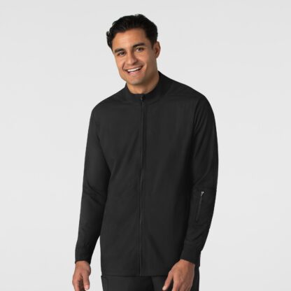 8351 Boundless Zipper Warm-Up Jacket Black