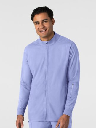 8351 Boundless Zipper Warm-Up Jacket Ceil Blue