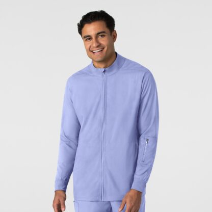 8351 Boundless Zipper Warm-Up Jacket Ceil Blue