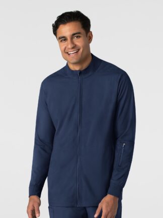 8351 Boundless Zipper Warm-Up Jacket Navy