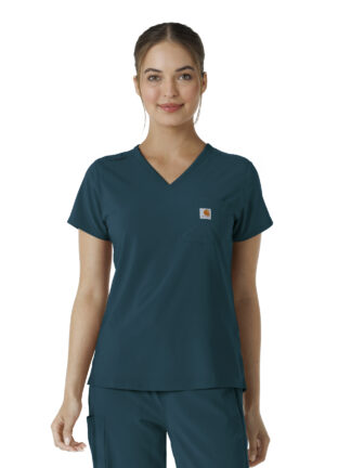 C13410 Force Cross-Flex Tuck-In Top Caribbean Blue