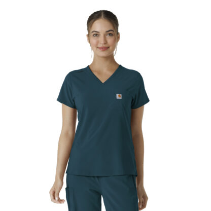 C13410 Force Cross-Flex Tuck-In Top Caribbean Blue