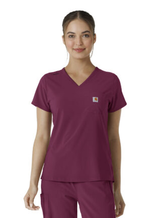 C13410 Force Cross-Flex Tuck-In Top Wine