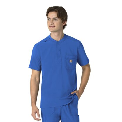 C16310 Force Cross-Flex Henley Top Royal