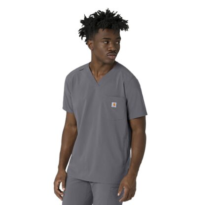 C16410 Force Cross-Flex V-Neck Top Pewter