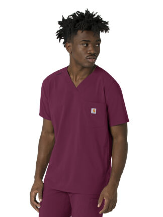 C16410 Force Cross-Flex V-Neck Top Wine