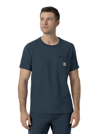 C16510 Force Cross-Flex Crew Neck Top Navy