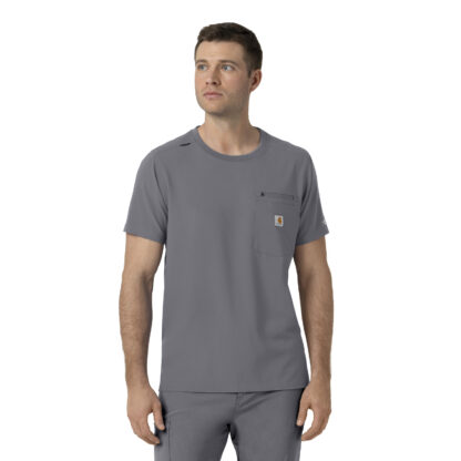 C16510 Force Cross-Flex Crew Neck Top Pewter