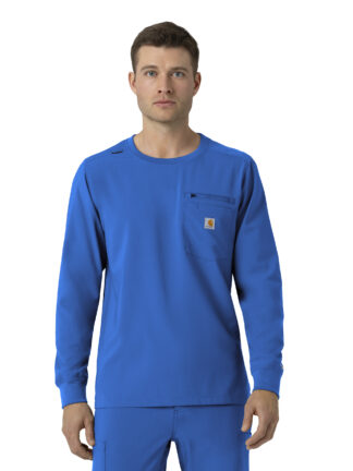C16610 Force Cross-Flex Crew Neck Long Sleeve Top Royal