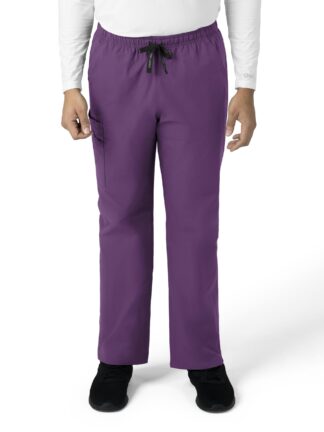 C55013 Force Essentials Unisex Elastic Waist Cargo Pant Eggplant