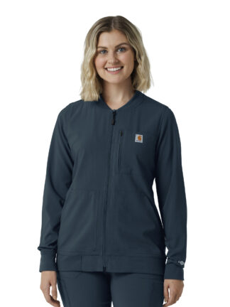 C82410 Force Cross-Flex Lightweight Scrub Jacket Navy