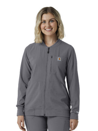 C82410 Force Cross-Flex Lightweight Scrub Jacket Pewter