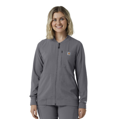 C82410 Force Cross-Flex Lightweight Scrub Jacket Pewter