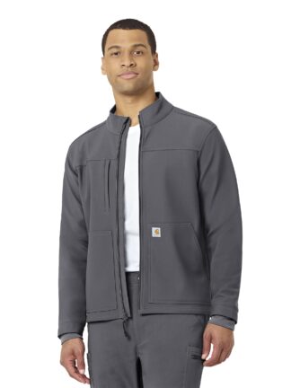 C80023 Force Cross-Flex Bonded Fleece Jacket Pewter