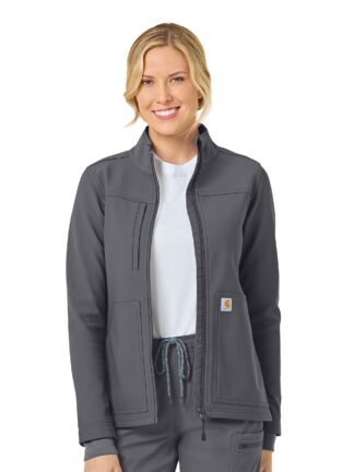 C81023 Force Cross-Flex Bonded Fleece Jacket Pewter