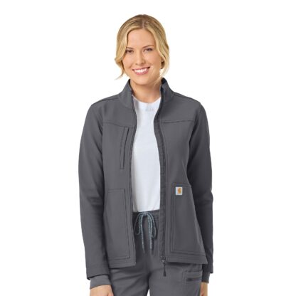 C81023 Force Cross-Flex Bonded Fleece Jacket Pewter