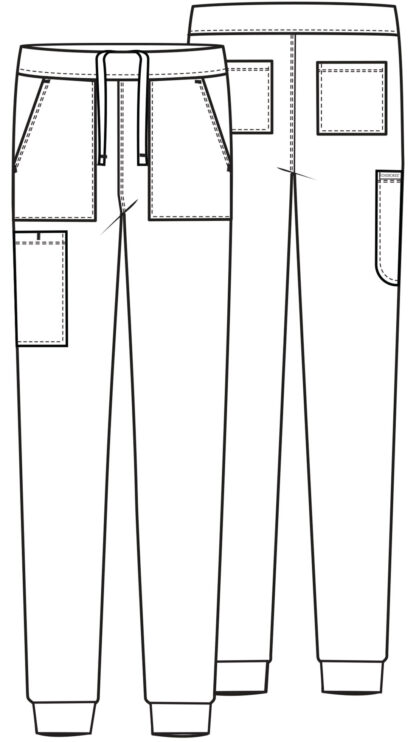 CK034 Achieve 5-Pocket Jogger Pant Ceil Blue - Image 2