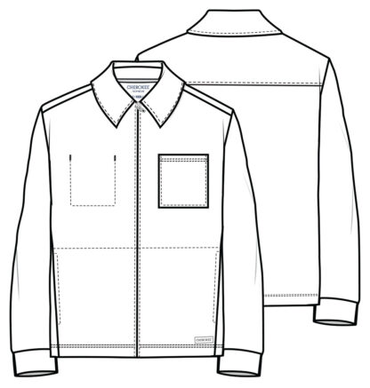 CK354 Achieve Zip-Front Warm Up Jacket Pewter - Image 2