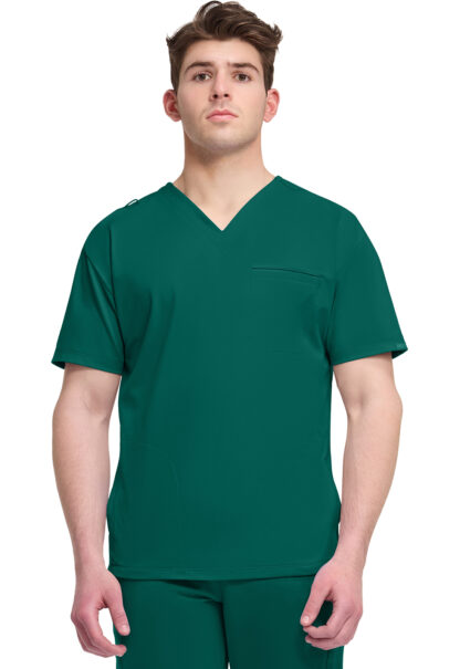 CK729 Achieve 3-Pocket V-Neck Top Hunter