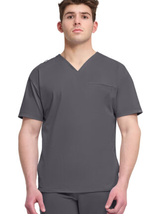 CK729 Achieve 3-Pocket V-Neck Top Pewter