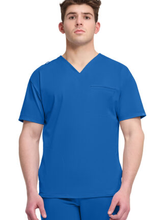 CK729 Achieve 3-Pocket V-Neck Top Royal