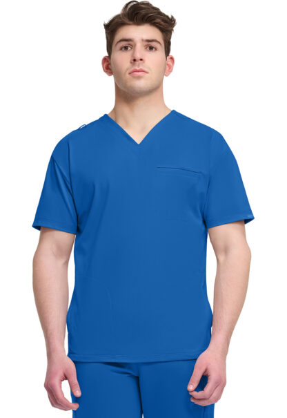 CK729 Achieve 3-Pocket V-Neck Top Royal