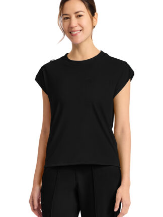 CK936 Achieve 1-Pocket Crew Neck Top Black